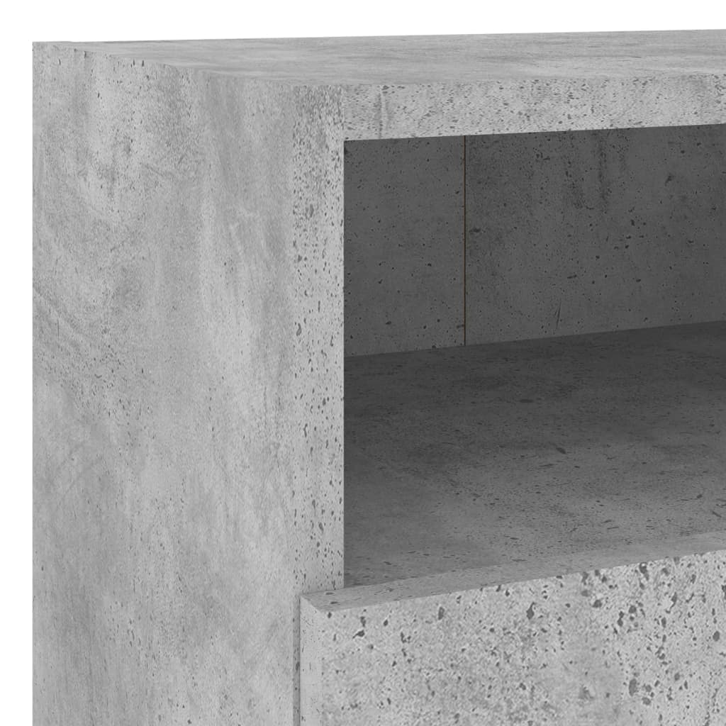 2 db betonszürke szerelt fa fali TV-szekrény 40 x 30 x 30 cm