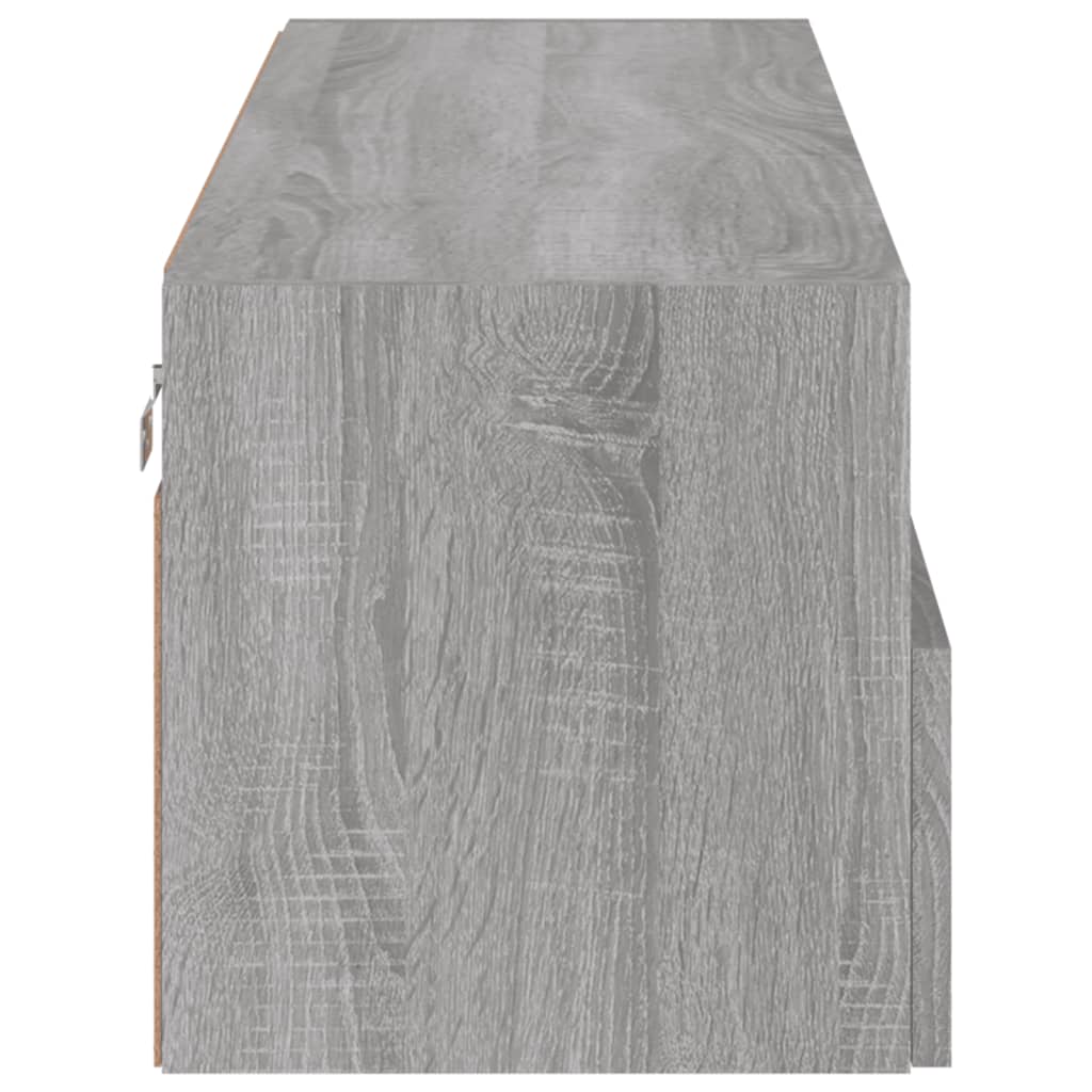 szürke sonoma színű szerelt fa TV-szekrény 100 x 30 x 30 cm