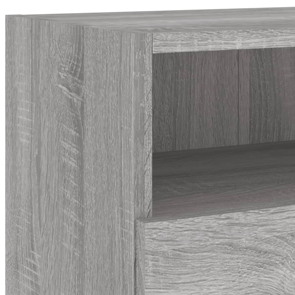 szürke sonoma színű szerelt fa TV-szekrény 100 x 30 x 30 cm