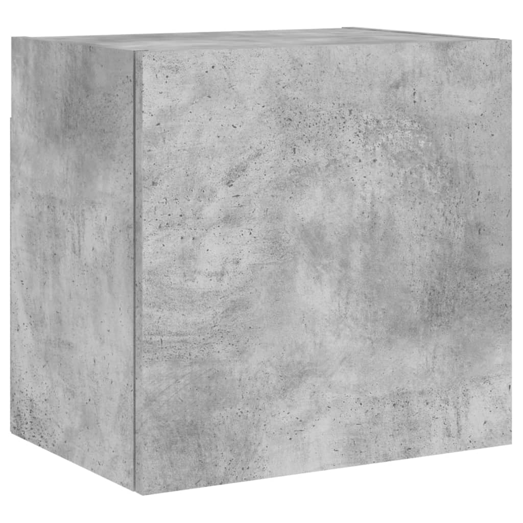 betonszürke szerelt fa fali TV-szekrény 40,5 x 30 x 40 cm
