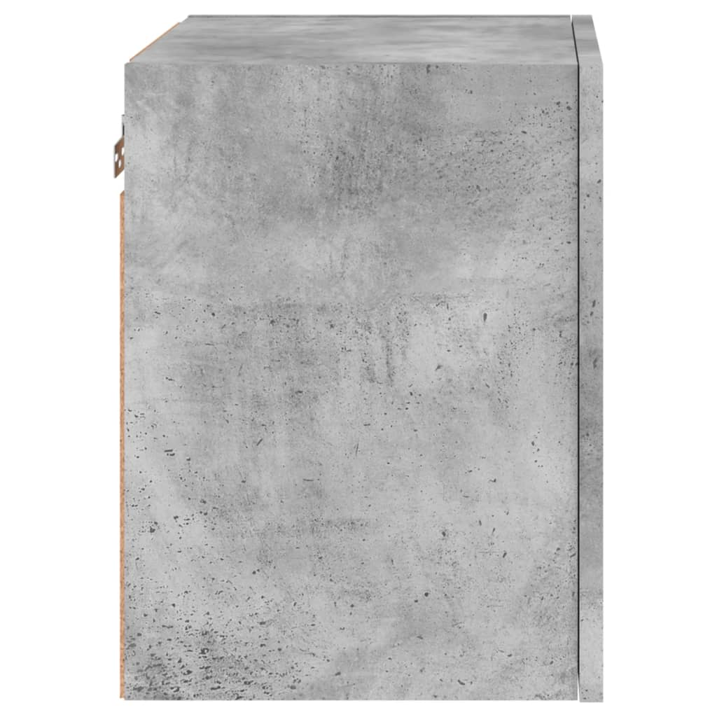 betonszürke szerelt fa fali TV-szekrény 40,5 x 30 x 40 cm