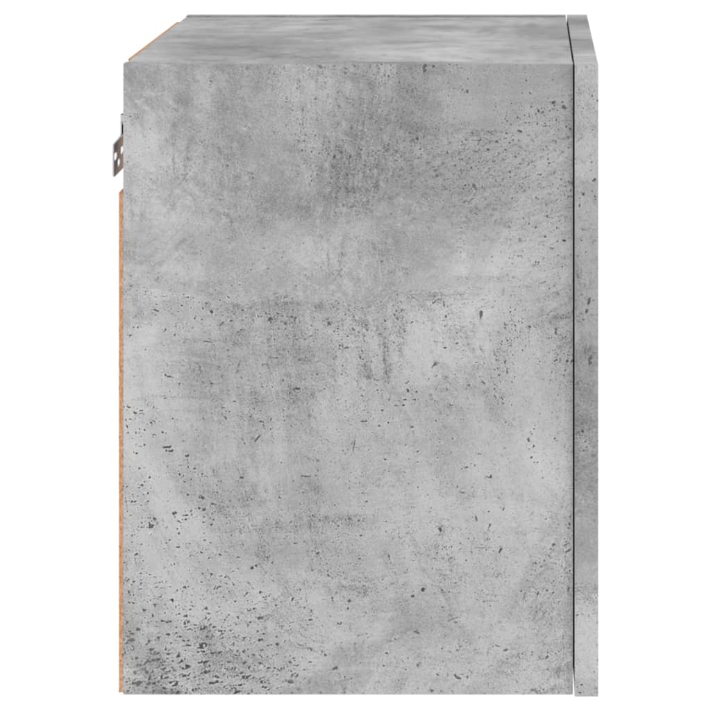 2 db betonszürke szerelt fa fali TV-szekrény 40,5 x 30 x 40 cm