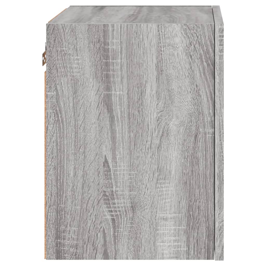 2 db szürke sonoma szerelt fa fali TV-szekrény 40,5x30x40 cm