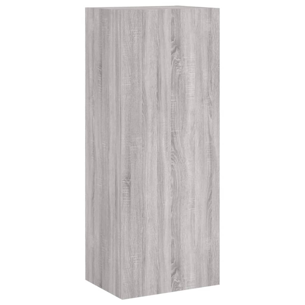 szürke sonoma színű szerelt fa TV-szekrény 40,5 x 30 x 102 cm