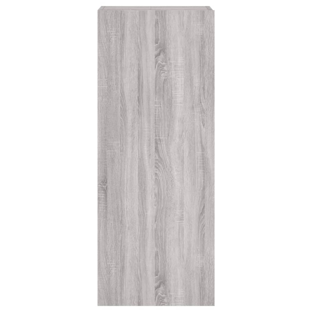 szürke sonoma színű szerelt fa TV-szekrény 40,5 x 30 x 102 cm