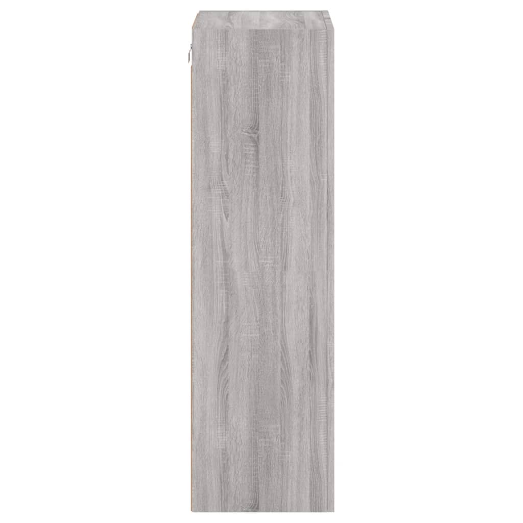 szürke sonoma színű szerelt fa TV-szekrény 40,5 x 30 x 102 cm