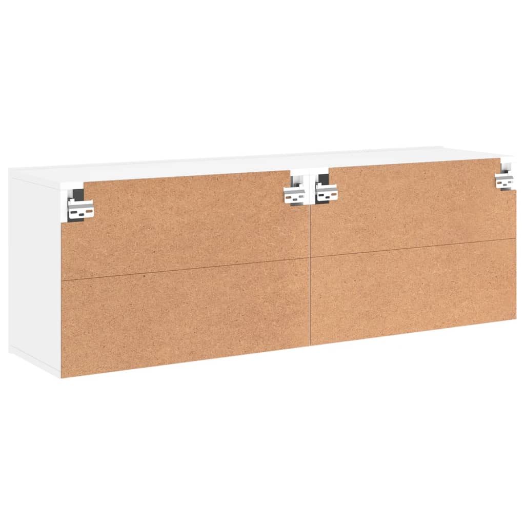 2 db fehér falra szerelhető TV-szekrény 60 x 30 x 41 cm