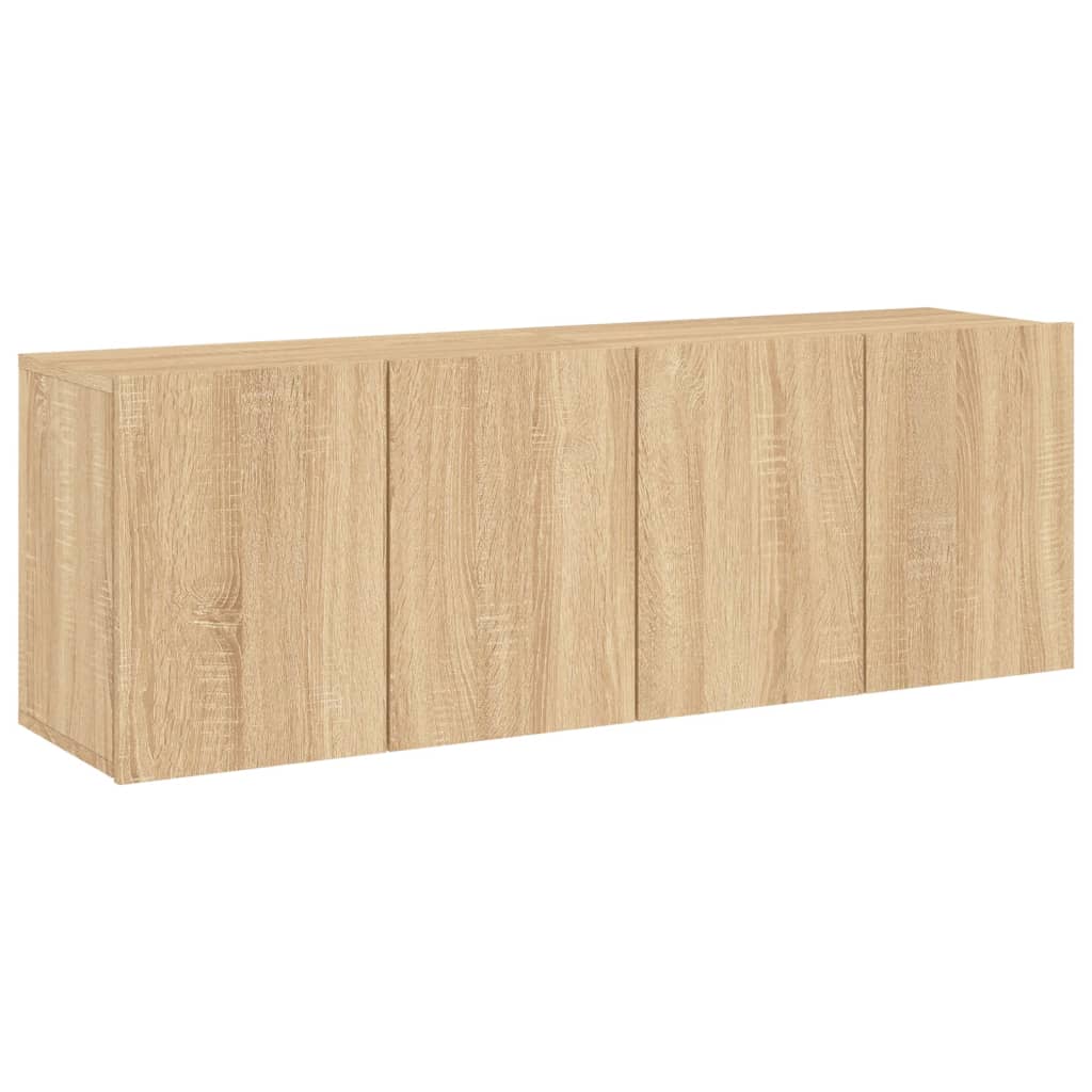 2 db sonoma tölgy színű fali TV-szekrény 60 x 30 x 41 cm