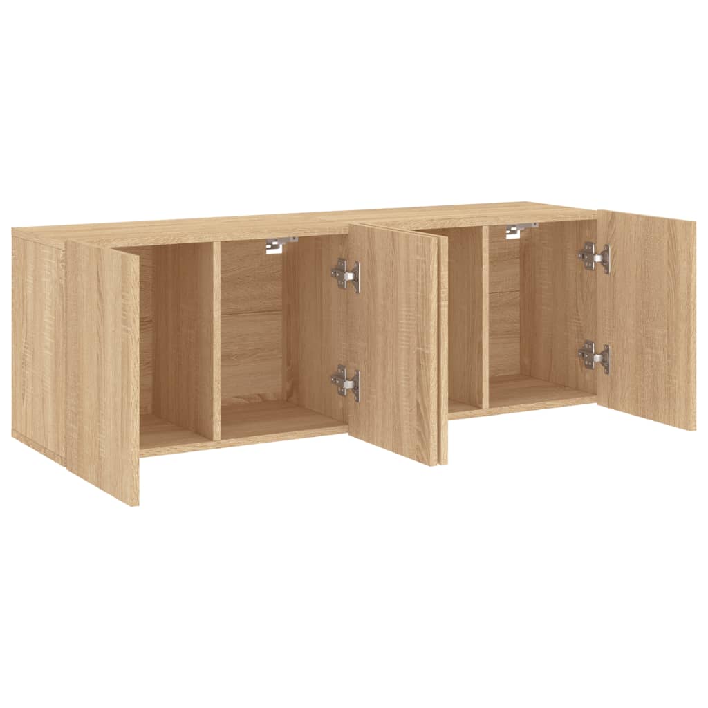 2 db sonoma tölgy színű fali TV-szekrény 60 x 30 x 41 cm