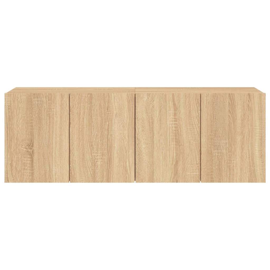 2 db sonoma tölgy színű fali TV-szekrény 60 x 30 x 41 cm
