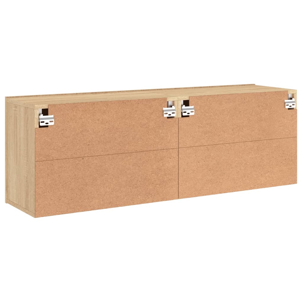 2 db sonoma tölgy színű fali TV-szekrény 60 x 30 x 41 cm