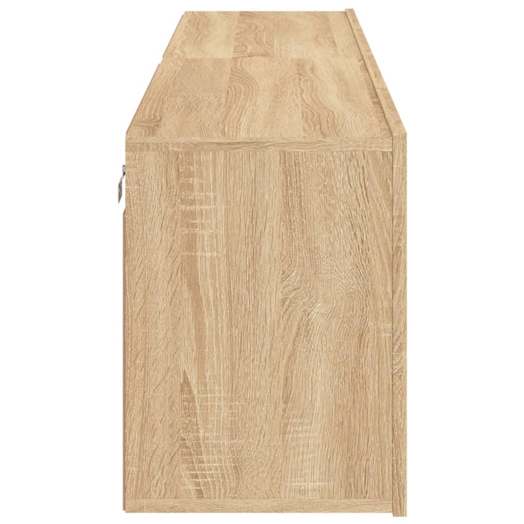 2 db sonoma tölgy színű fali TV-szekrény 80 x 30 x 41 cm