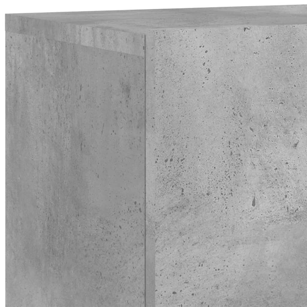 betonszürke falra szerelhető TV-szekrény 80 x 30 x 41 cm