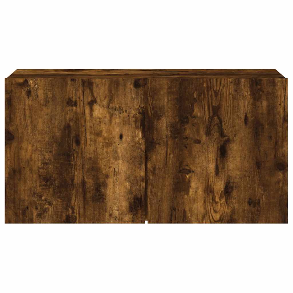 füstös tölgy színű falra szerelhető TV-szekrény 80x 30 x 41 cm