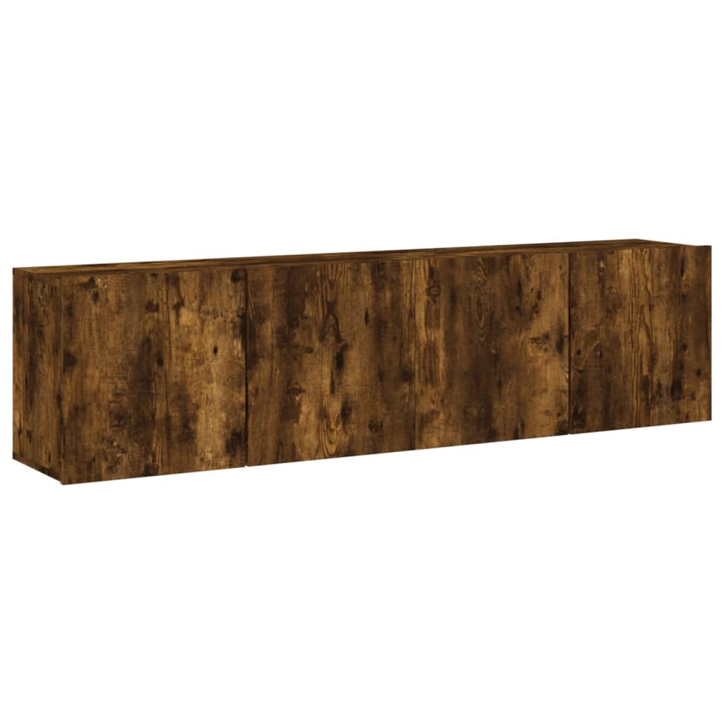 2 db füstös tölgy színű fali TV-szekrény 80 x 30 x 41 cm