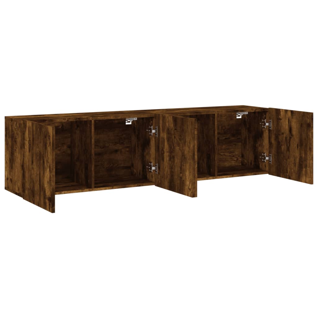 2 db füstös tölgy színű fali TV-szekrény 80 x 30 x 41 cm
