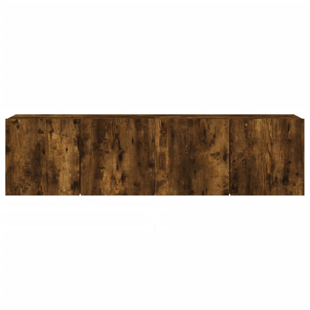 2 db füstös tölgy színű fali TV-szekrény 80 x 30 x 41 cm