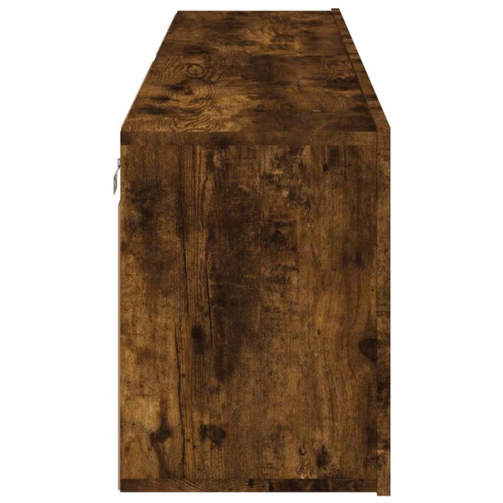 2 db füstös tölgy színű fali TV-szekrény 80 x 30 x 41 cm