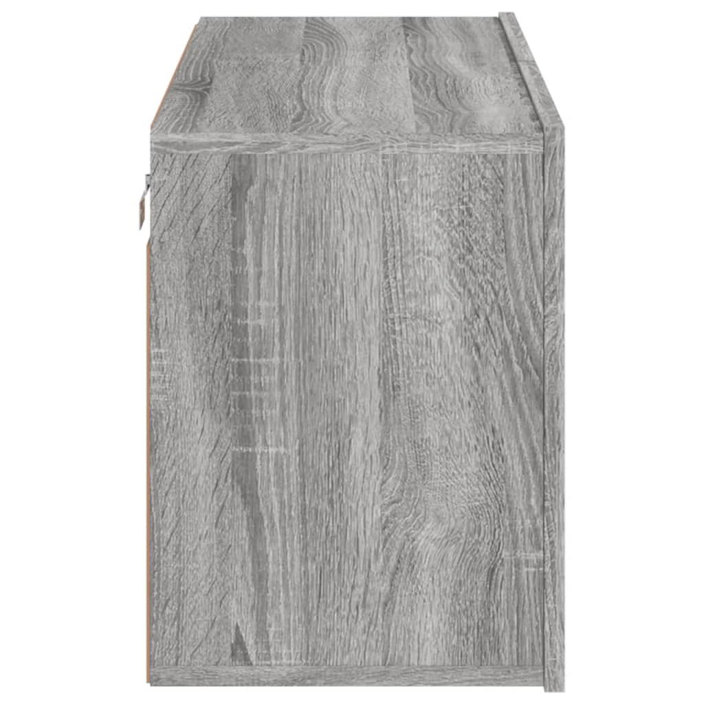 szürke sonoma színű falra szerelhető TV-szekrény 80 x 30 x 41cm