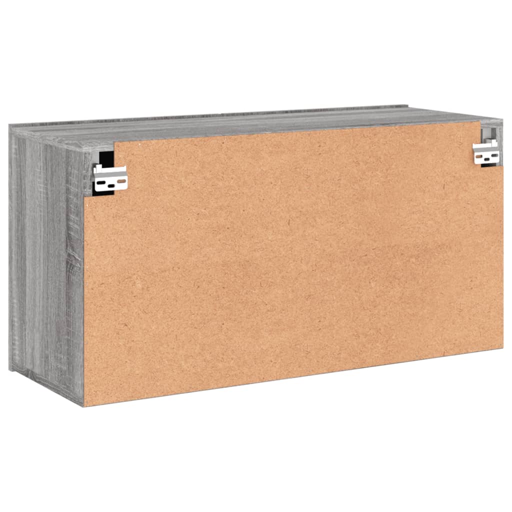 szürke sonoma színű falra szerelhető TV-szekrény 80 x 30 x 41cm