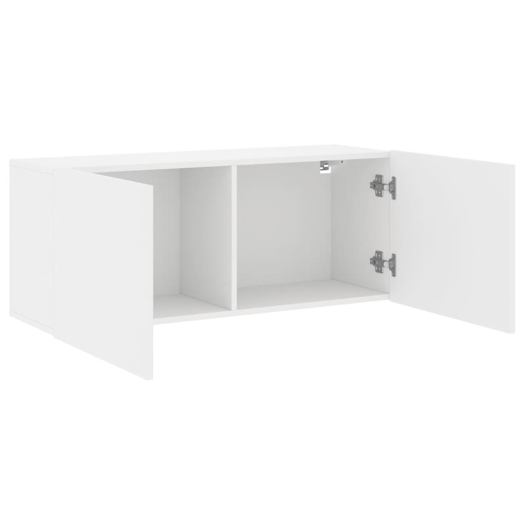 fehér falra szerelhető TV-szekrény 100 x 30 x 41 cm