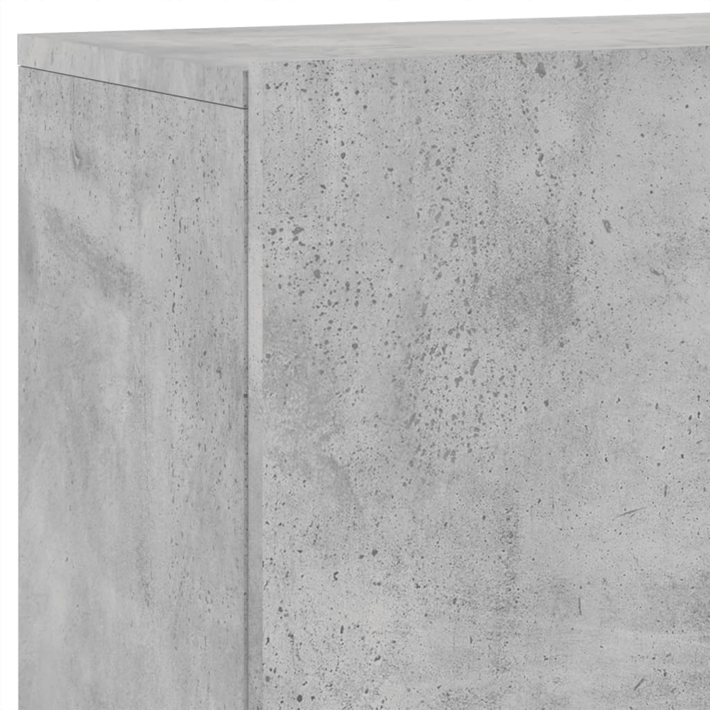betonszürke falra szerelhető TV-szekrény 100 x 30 x 41 cm