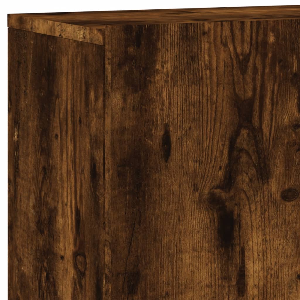 füstös tölgy színű falra szerelhető TV-szekrény 100x30x41 cm
