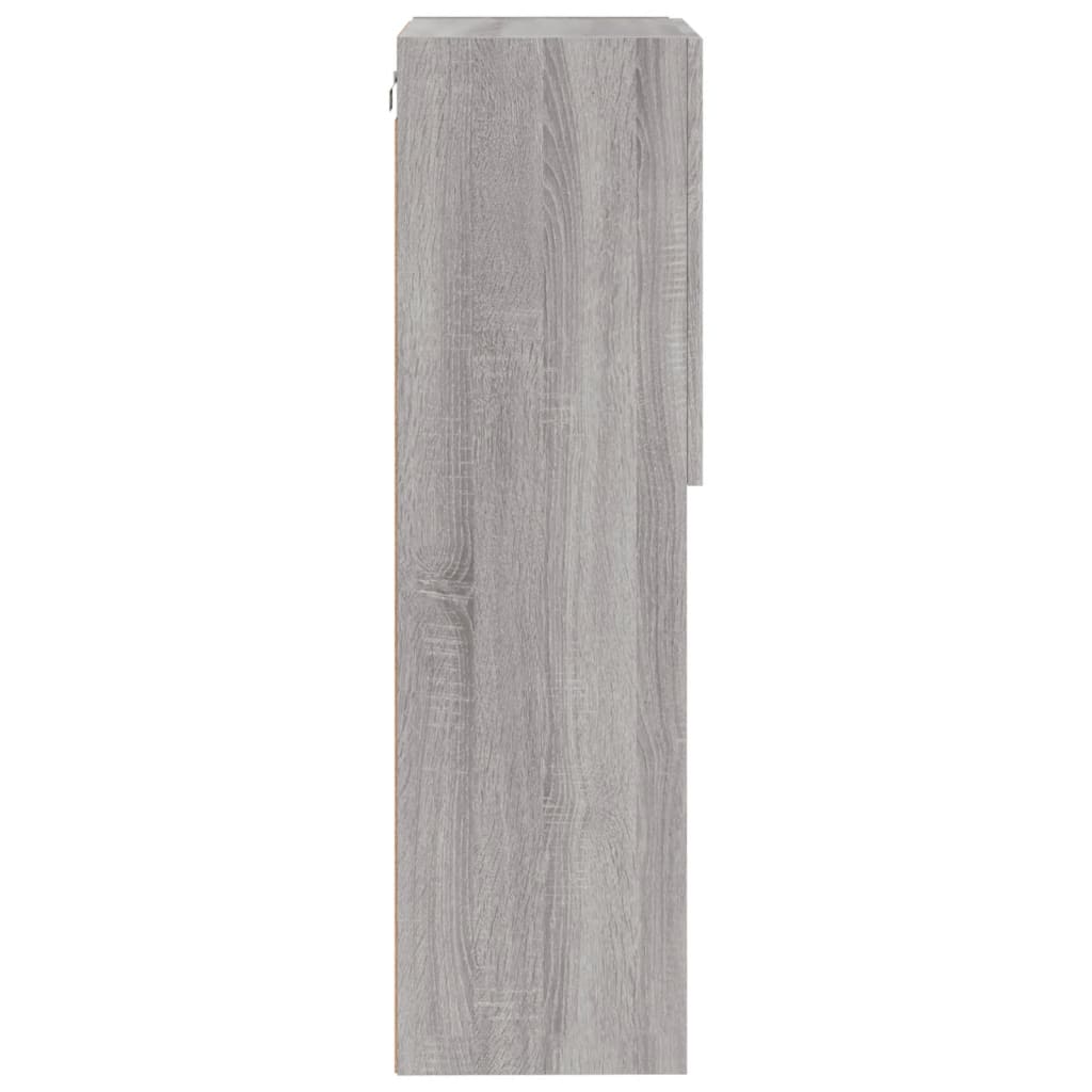 szürke sonoma színű TV-szekrény LED-lámpákkal 40,5x30x102 cm