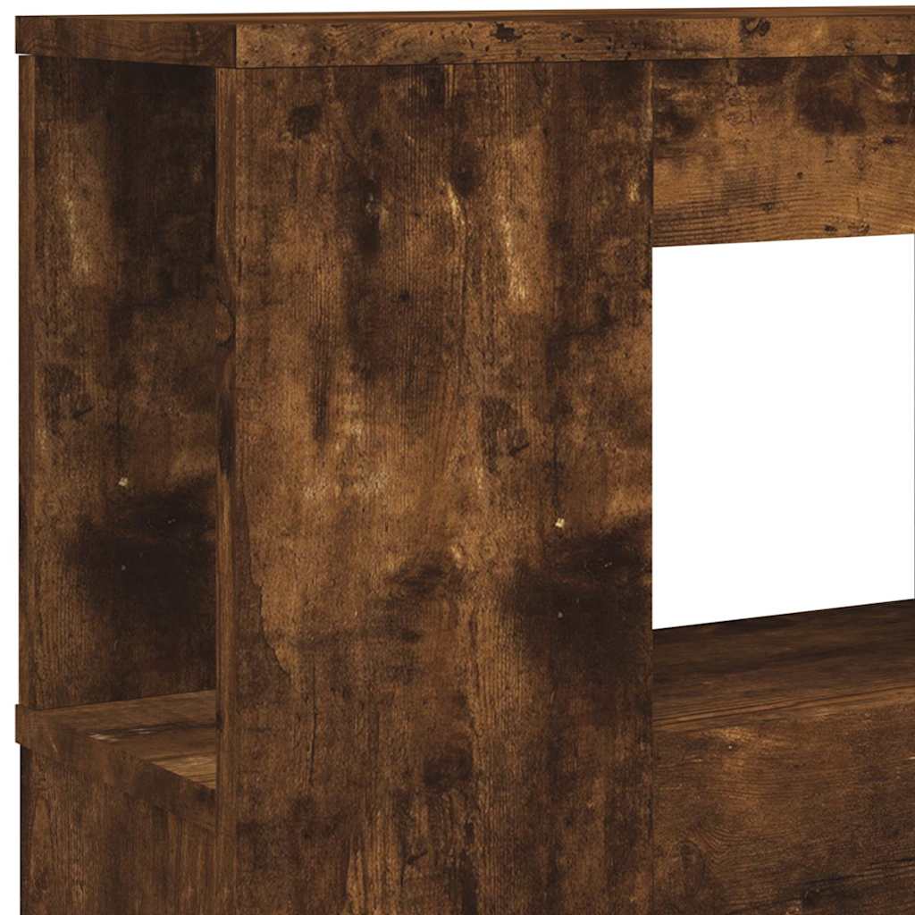 sonoma tölgy színű szerelt fa LED-es fejtámla 120x18,5x103,5 cm