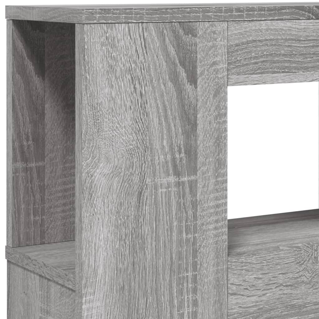 szürke sonoma szerelt fa LED-es fejtámla 120 x 18,5 x 103,5 cm