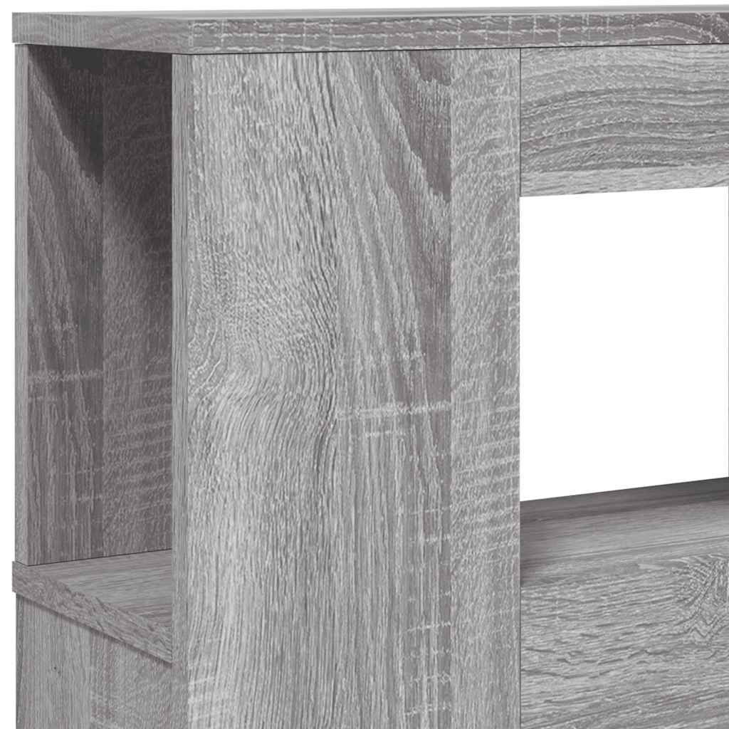 szürke sonoma szerelt fa LED-es fejtámla 180x18,5x103,5 cm