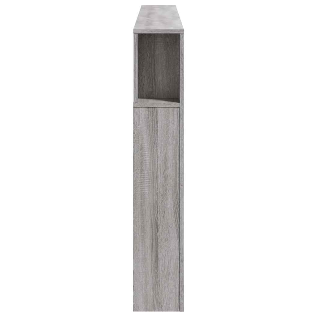 szürke sonoma szerelt fa LED-es fejtámla 200 x 18,5 x 103,5 cm