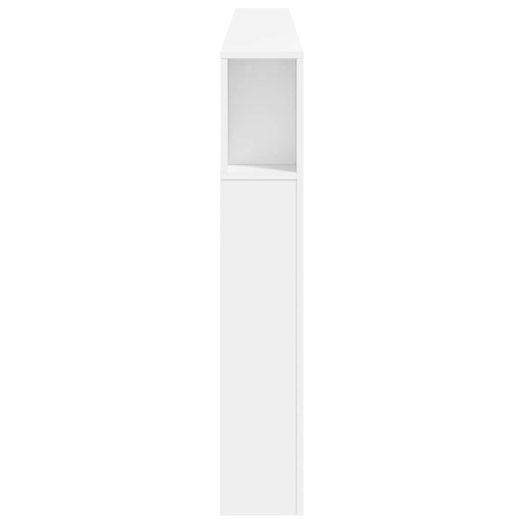 fehér szerelt fa LED-es fejtámla 220x18,5x103,5 cm