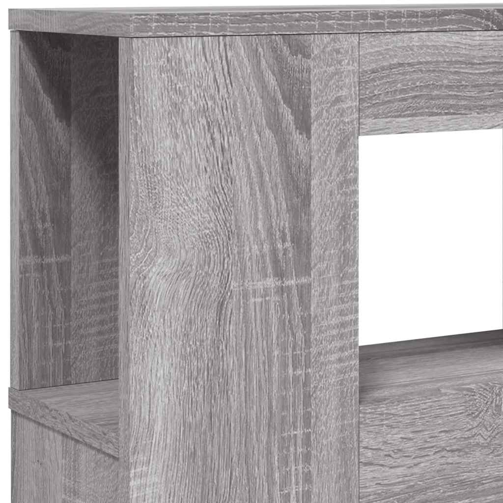 szürke sonoma szerelt fa LED-es fejtámla 220 x 18,5 x 103,5 cm