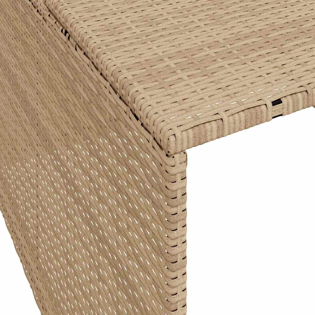 bézs polyrattan robotfűnyíró garázs 86 x 90 x 52/57 cm