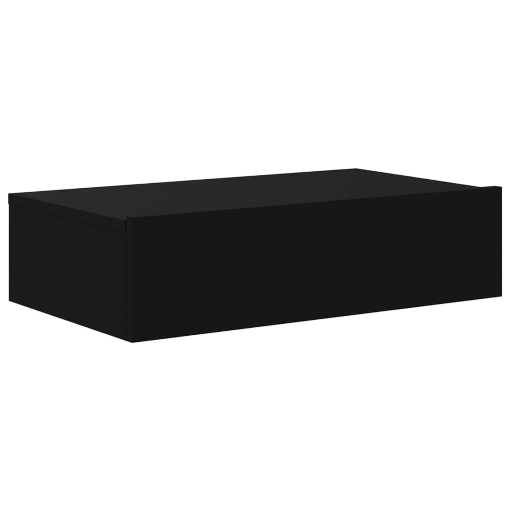fekete TV-szekrény LED-lámpákkal 60x35x15,5 cm