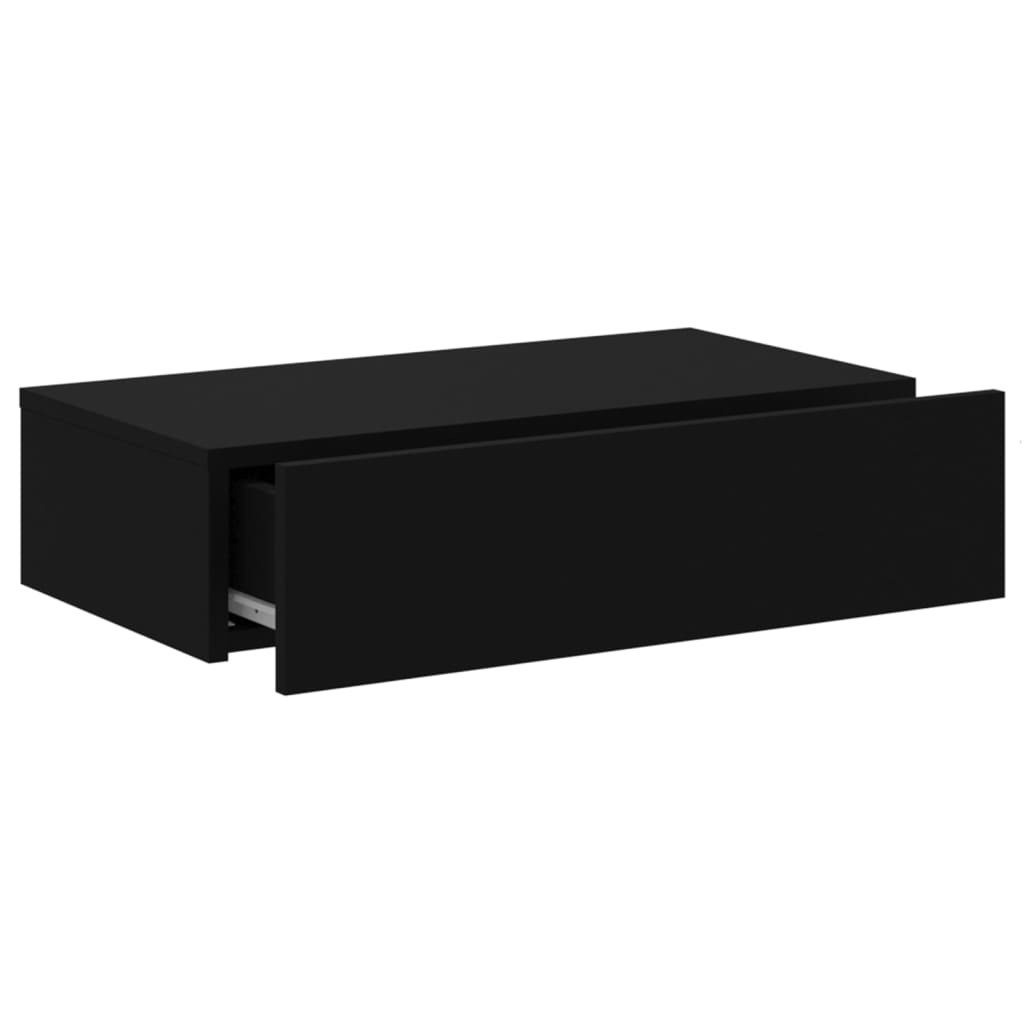 fekete TV-szekrény LED-lámpákkal 60x35x15,5 cm