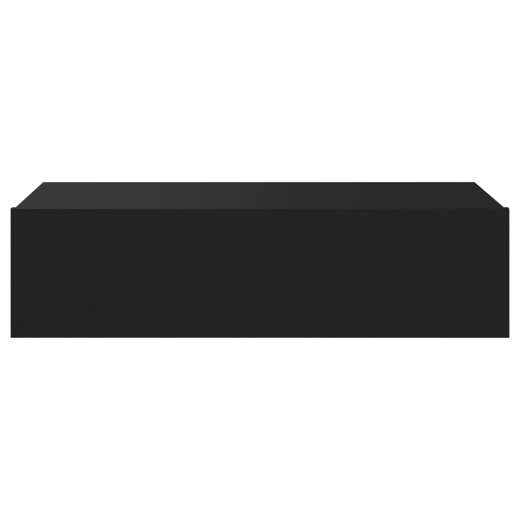 fekete TV-szekrény LED-lámpákkal 60x35x15,5 cm