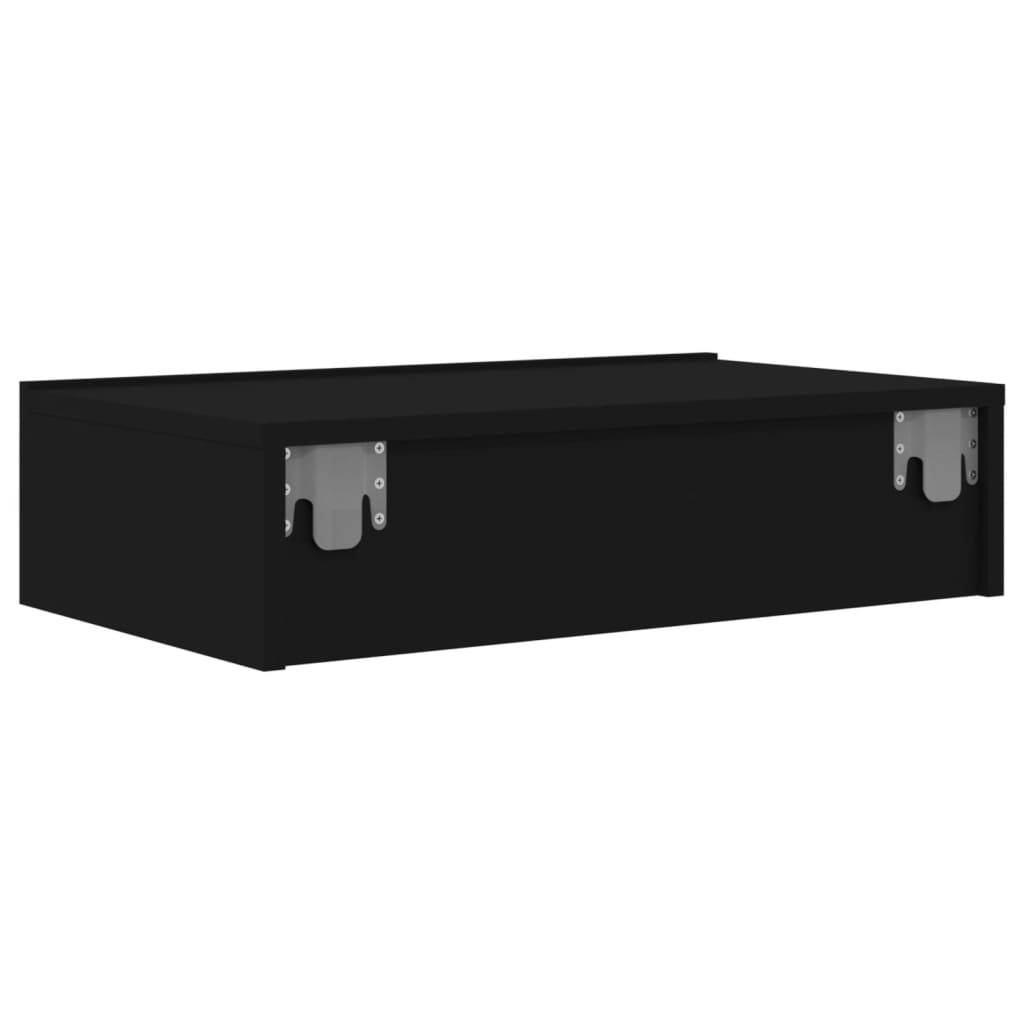 fekete TV-szekrény LED-lámpákkal 60x35x15,5 cm