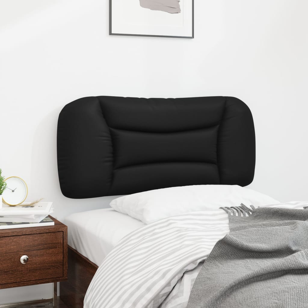 fekete műbőr fejtámla párna Hvar 90 cm