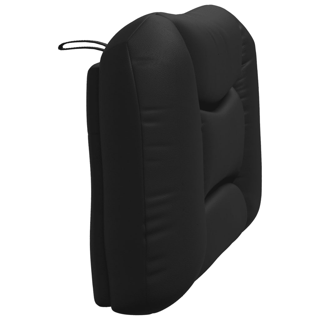fekete műbőr fejtámla párna Hvar 90 cm