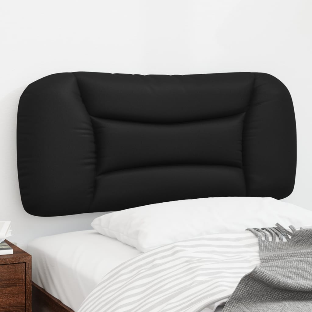 fekete műbőr fejtámla párna Hvar 90 cm