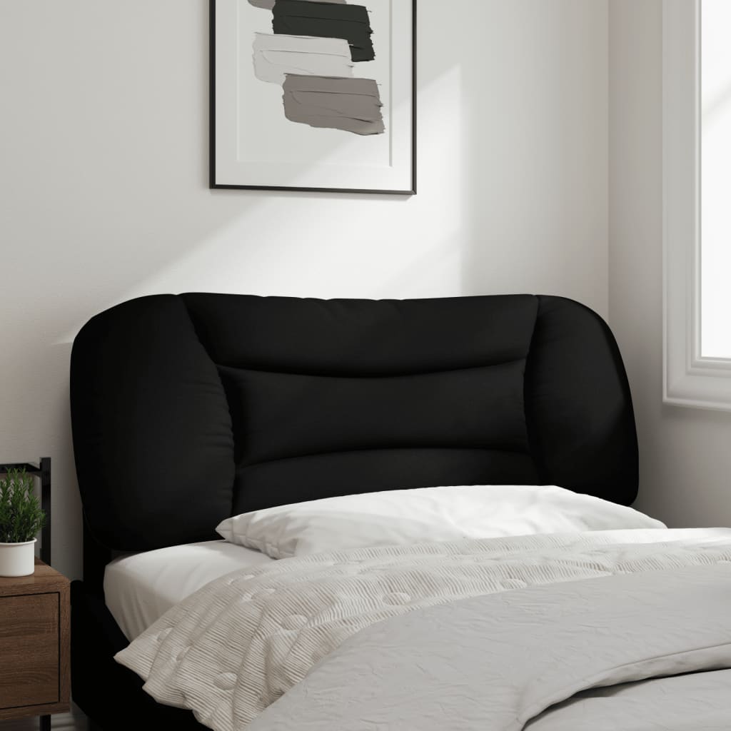 fekete szövet fejtámla párna Hvar 100 cm