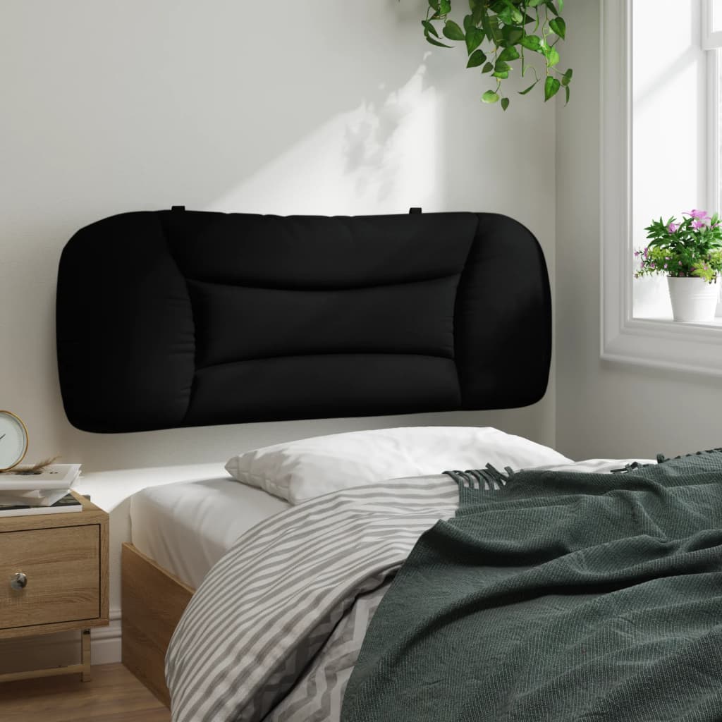 fekete szövet fejtámla párna Hvar 100 cm