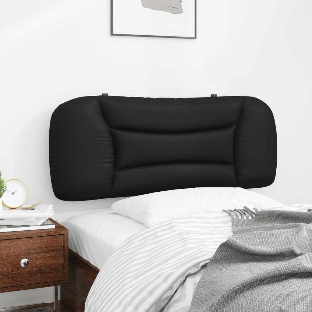 fekete műbőr fejtámla párna Hvar 100 cm