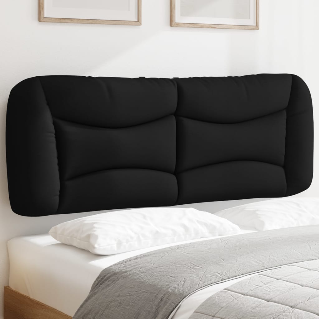 fekete szövet fejtámla párna Hvar 120 cm