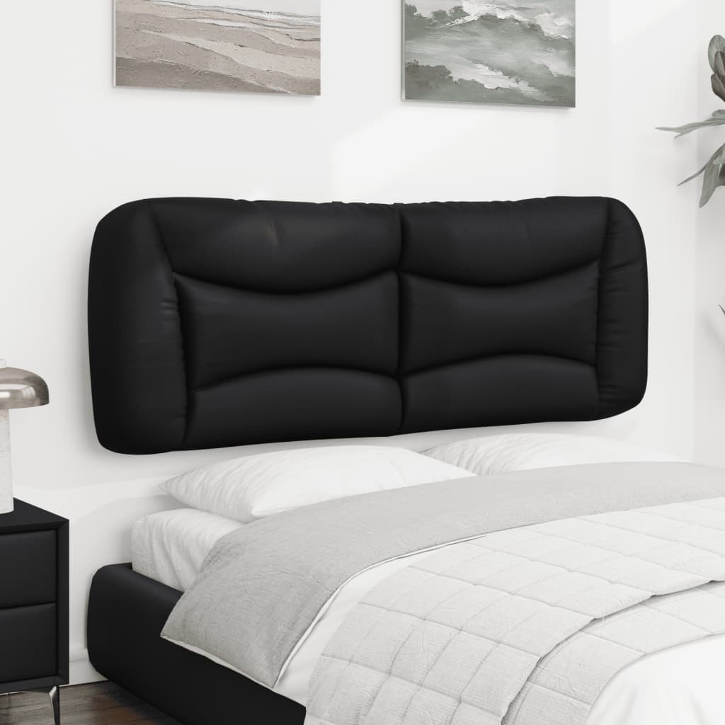 fekete műbőr fejtámla párna Hvar 120 cm