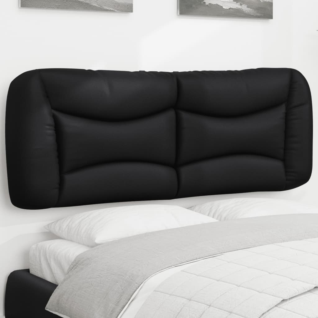 fekete műbőr fejtámla párna Hvar 120 cm