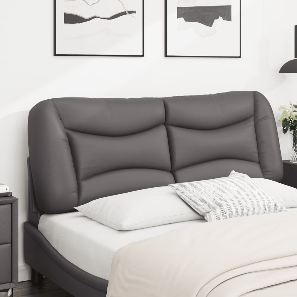 szürke műbőr fejtámla párna Hvar 120 cm