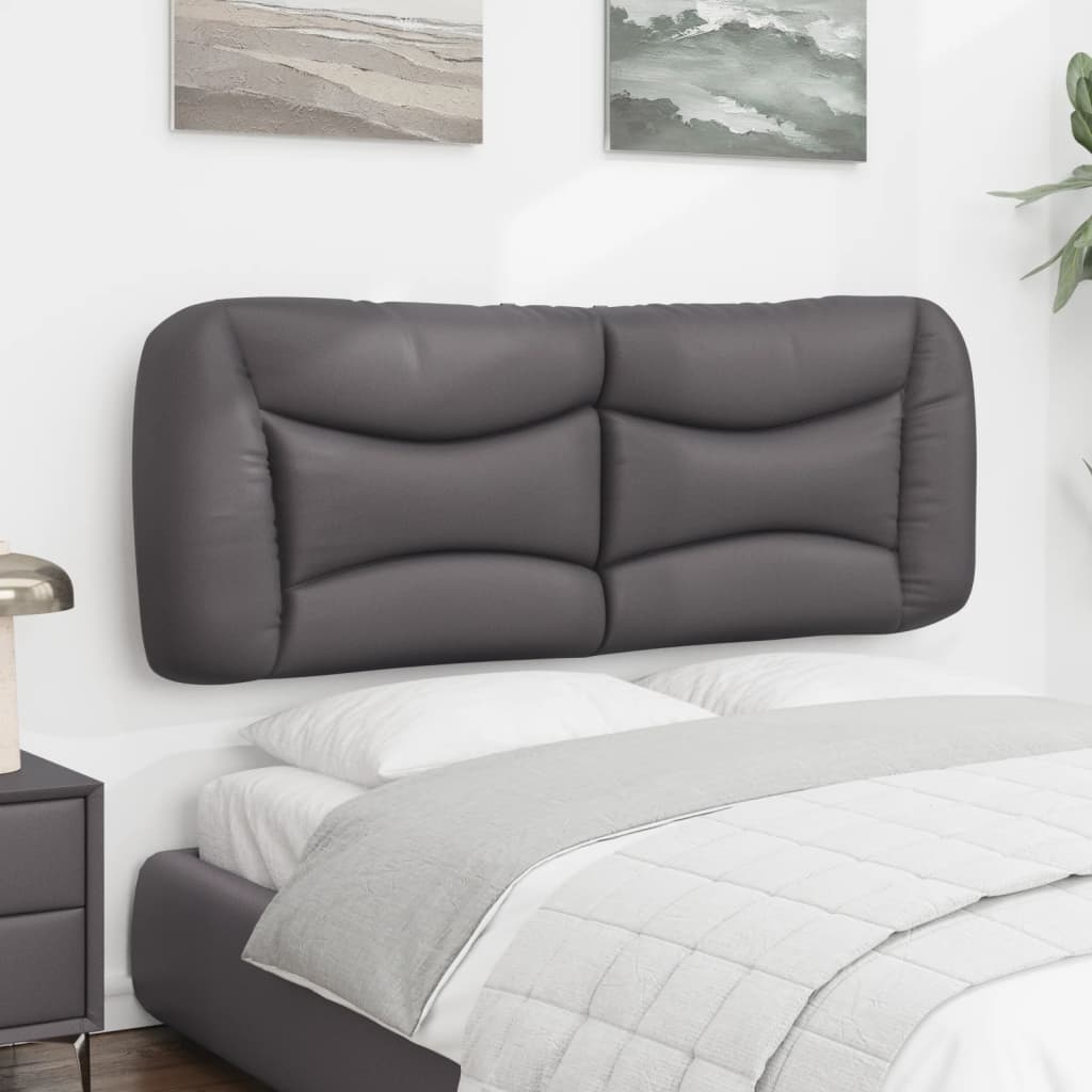 szürke műbőr fejtámla párna Hvar 120 cm